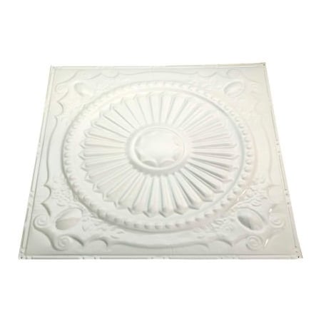 Acoustic Ceiling Products Great Lakes Tin Toronto 2' X 2' Lay-in Tin Ceiling Tile in Antique White - Y59-02